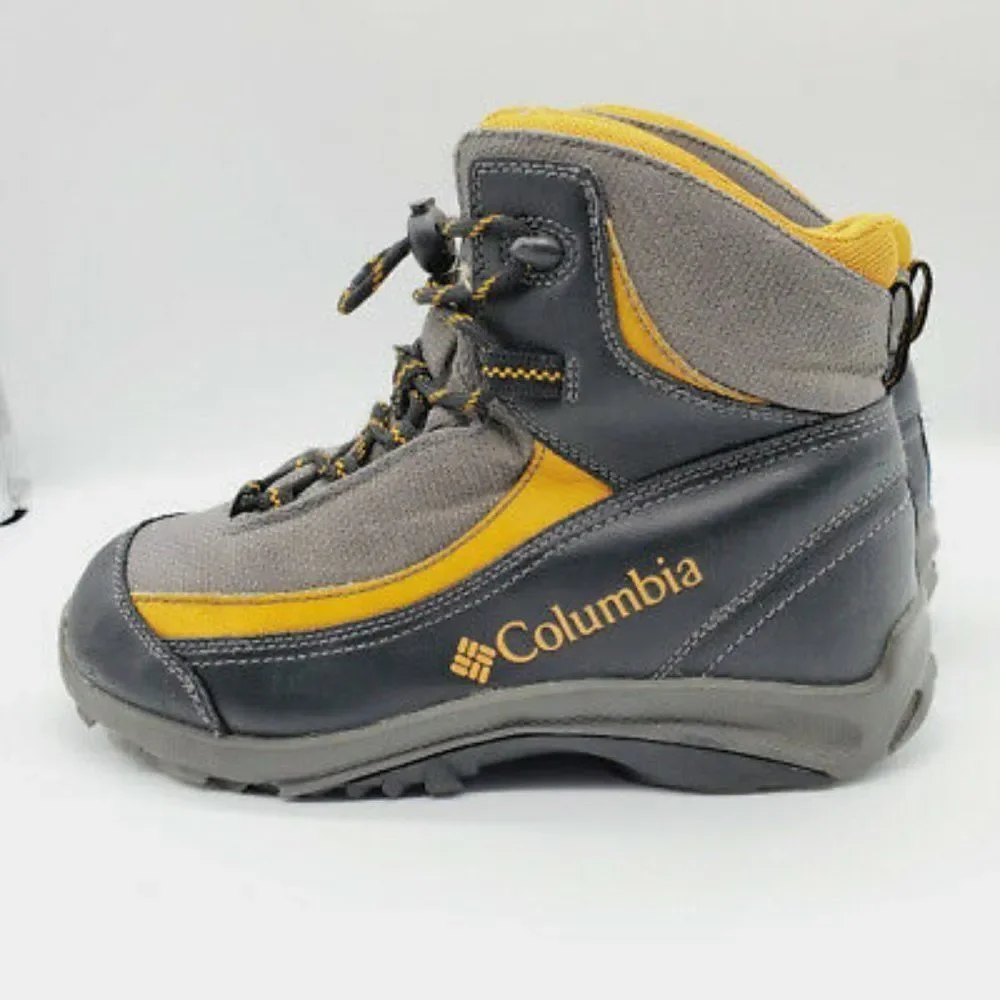 Columbia Youth Omni Grip Yellow‎ Gray Hiking Shoes